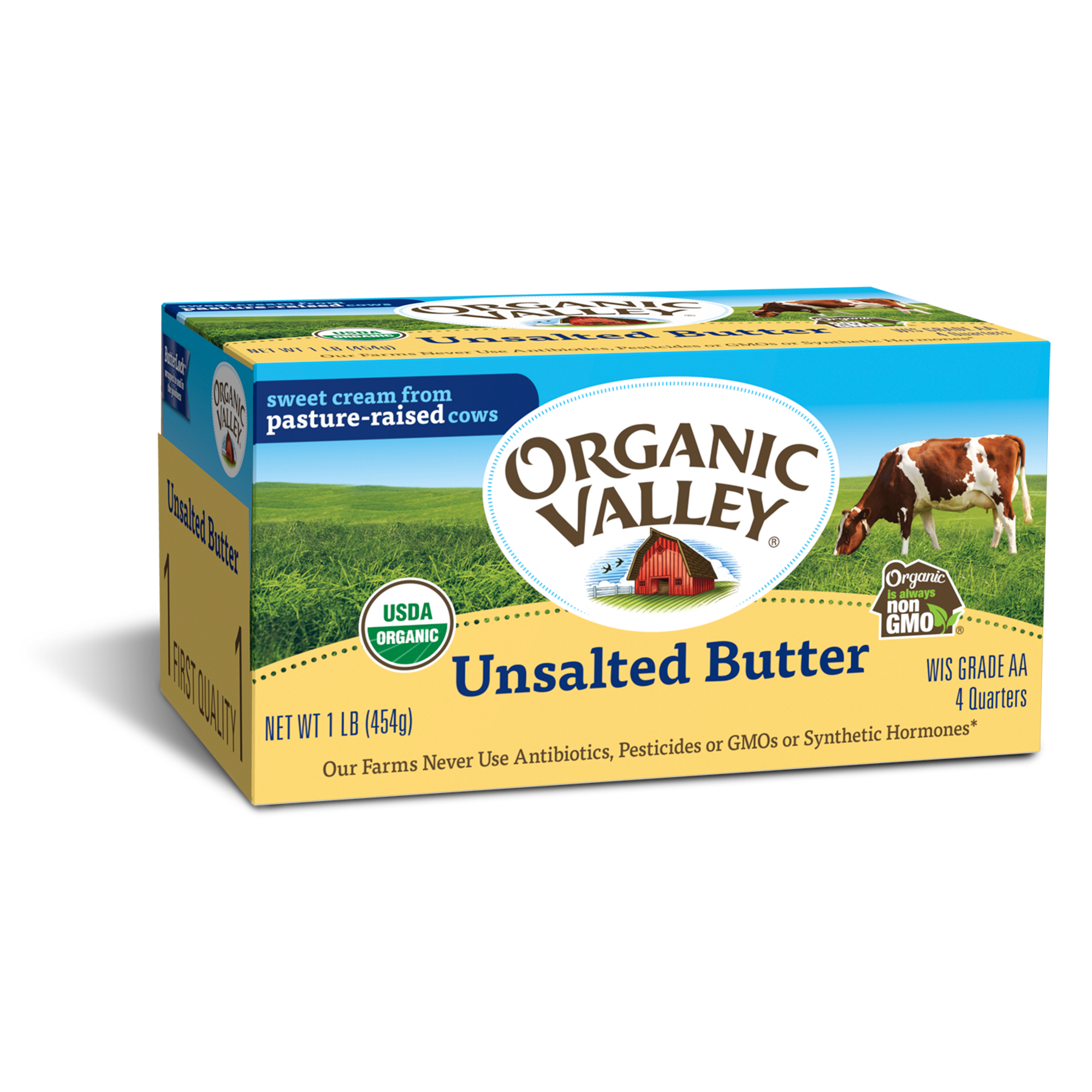 Raw Farm Butter - Cultured Unsalted - 1/4-lb. stick