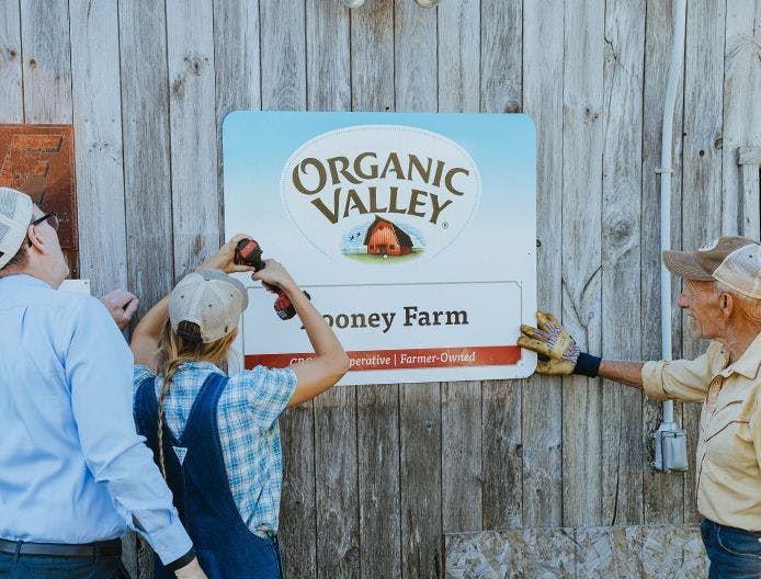 Rooney Family Farm, a member of the Organic Valley Cooperative.