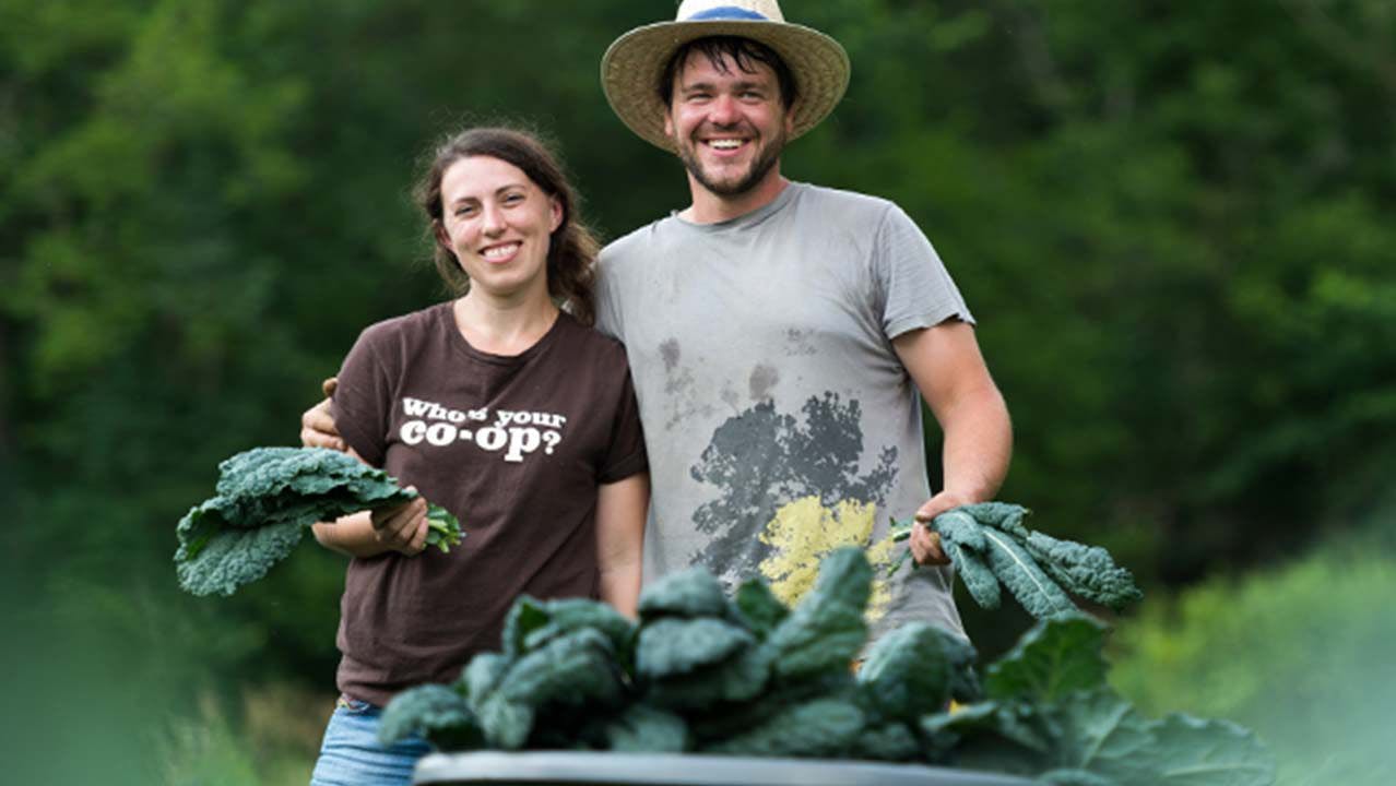 The Trussoni's on their Organic Valley family farm in Wisconsin