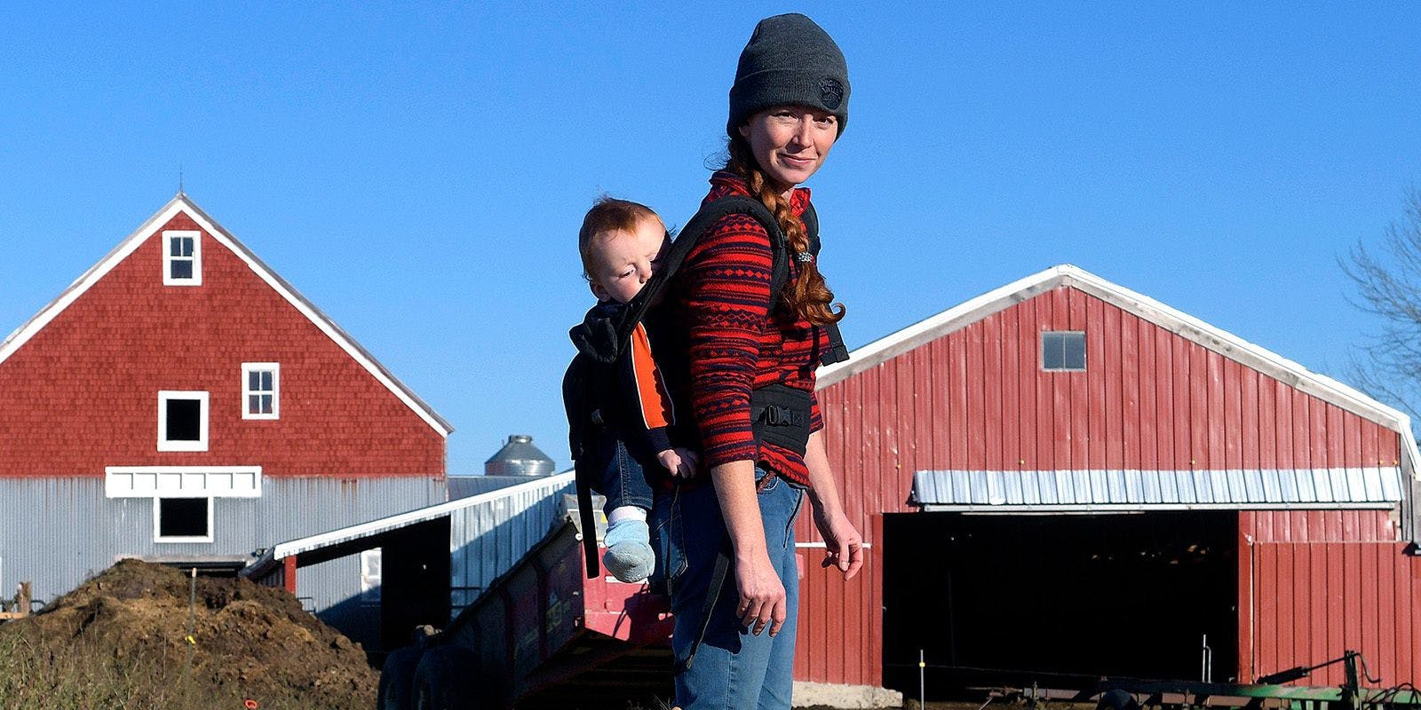 Caption: Alexis and Rory MacDonald are seen at their Maine farm. Photo courtesy of Andy Molloy/Kennebec Journal and centralmaine.com.