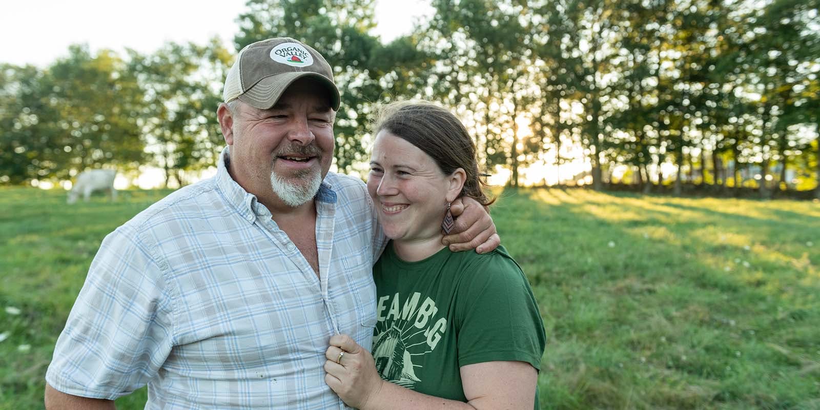 A farm couple in Maine.