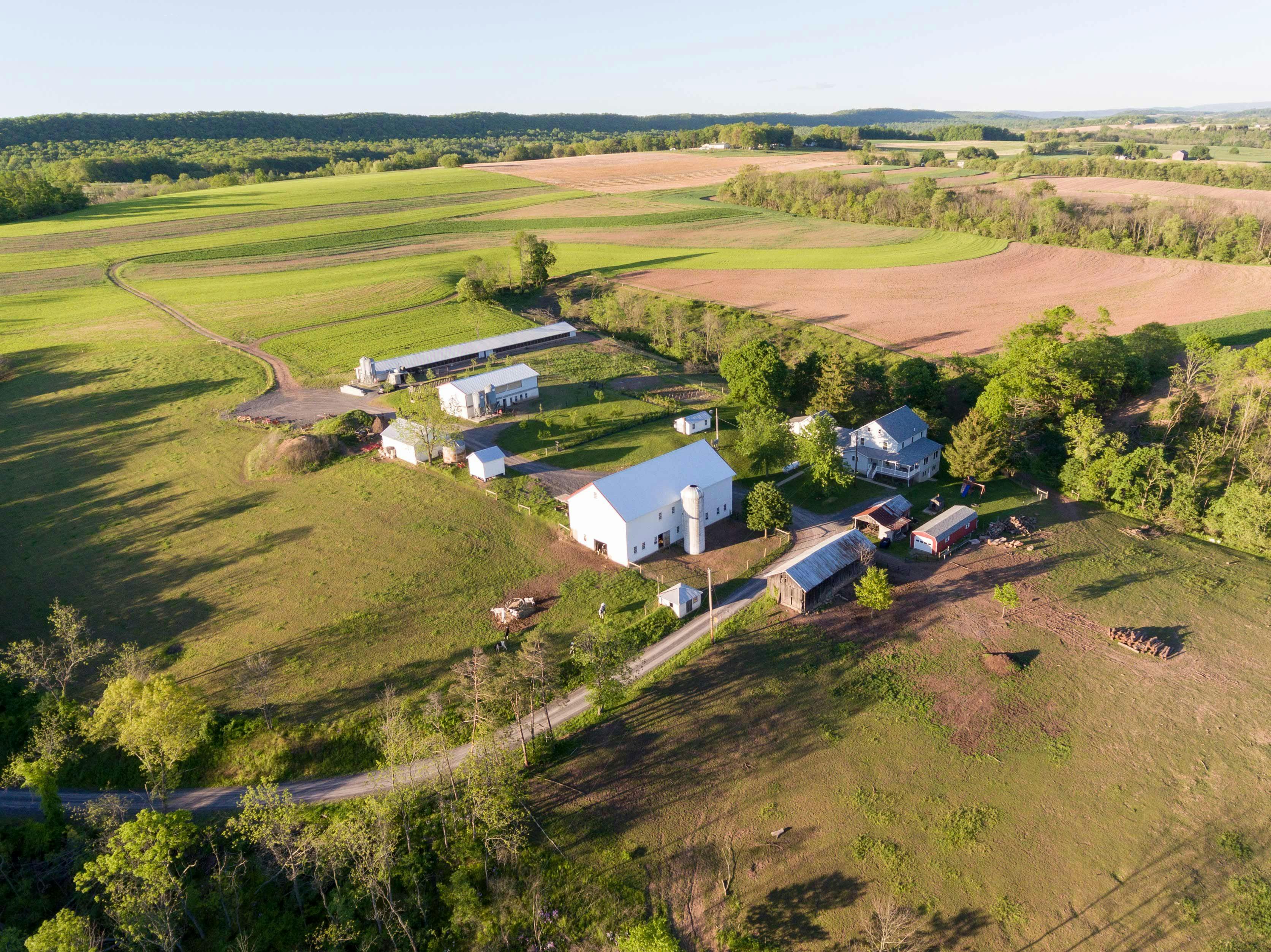 An overview of the Glick's Organic Valley family farm