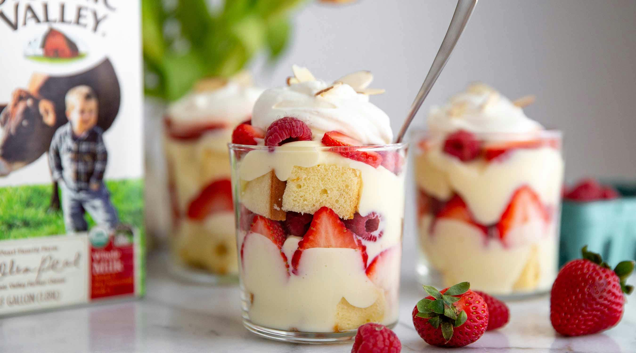 Easy Berry Trifle made with whole milk