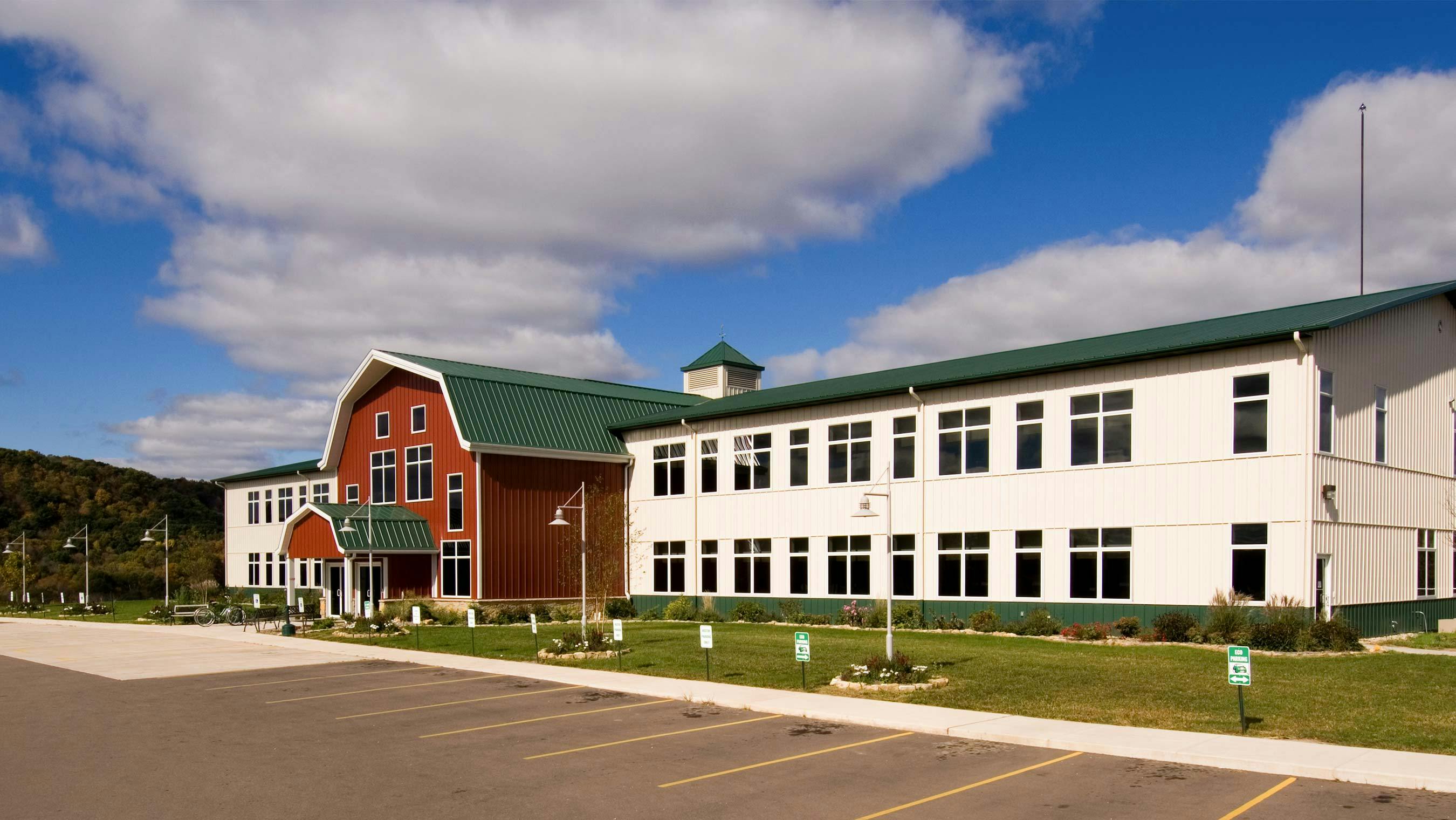The Organic Valley headquarters in La Farge, Wisconsin.